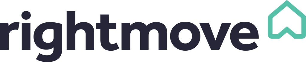 Logo for Rightmove (a property portal): Bold, black text, on a white background.